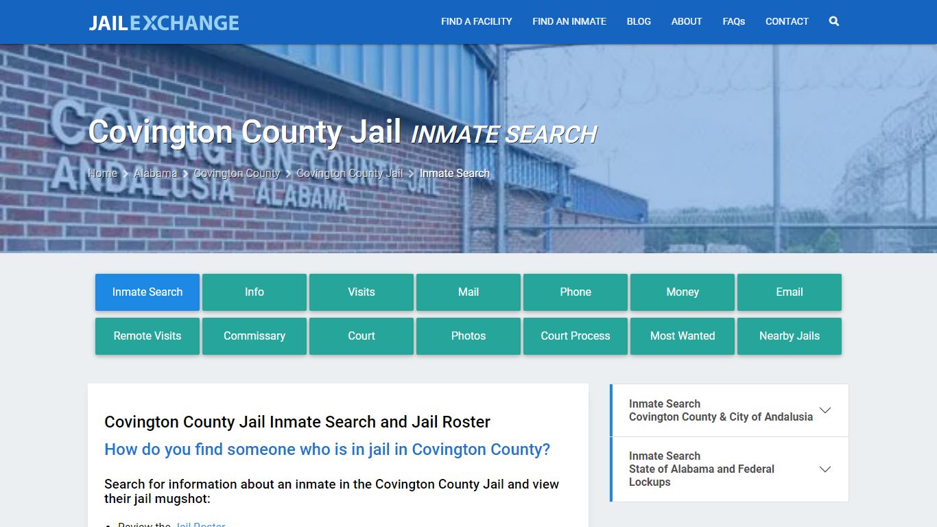 Covington County Jail Inmate Search - Jail Exchange